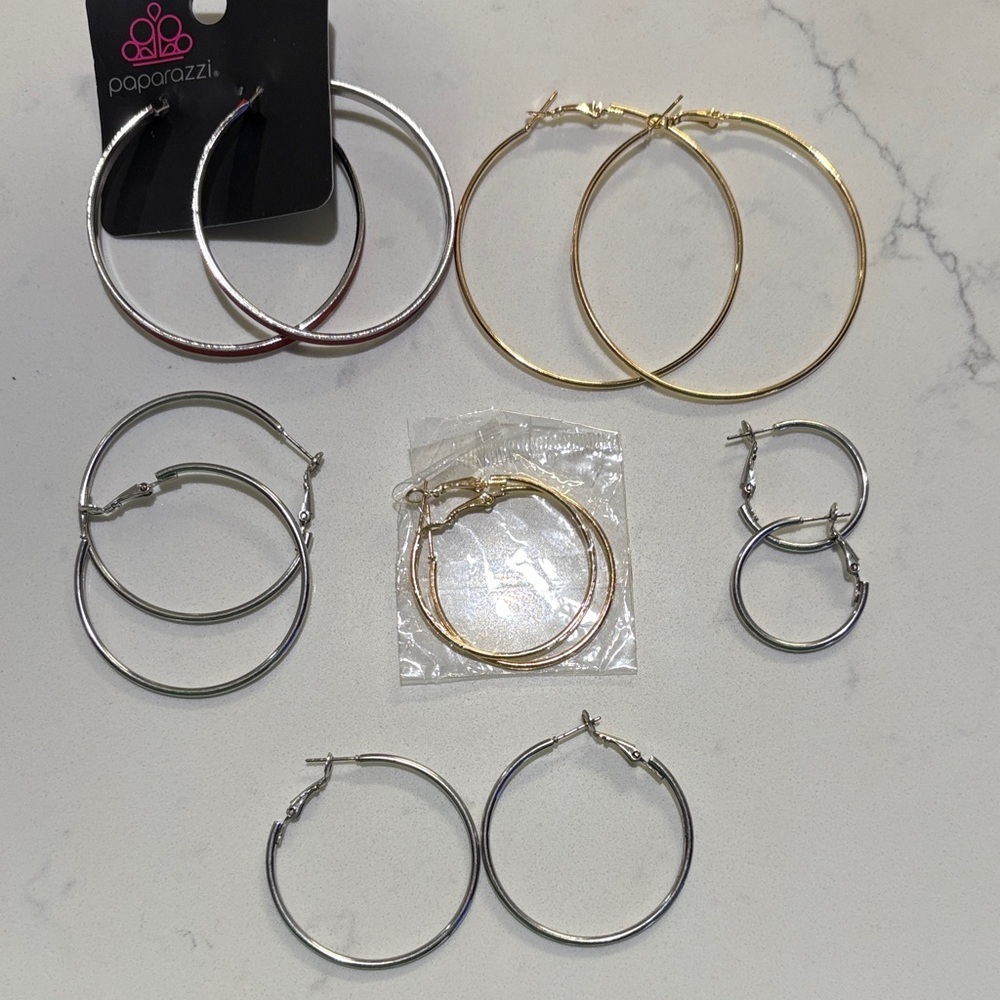 Paparazzi Mixed Metal Hoop Earrings Collection